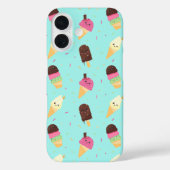 Cute Kawaii Ice Cream Pattern Case-Mate iPhone Case (Achterkant)