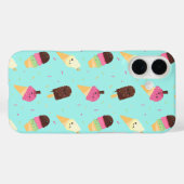 Cute Kawaii Ice Cream Pattern Case-Mate iPhone Case (Achterkant (horizontaal))