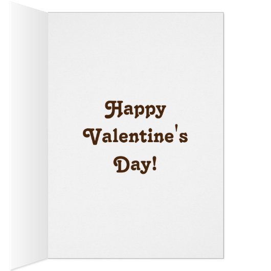 Cute Kawaii ik hou van je grappige Happy Valentijn (Binnen (Rechts))