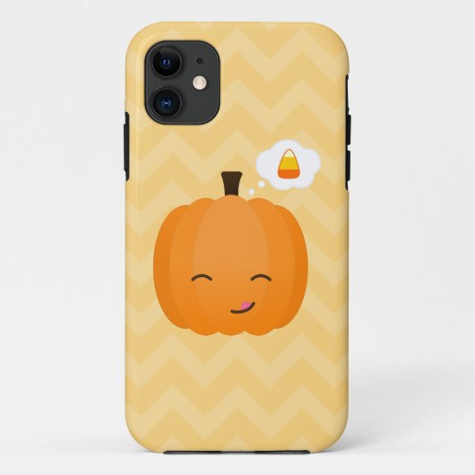 Cute Kawaii Jack o'Lantern en Candy Corn Case-Mate iPhone Case (Achterkant)