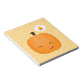 Cute Kawaii Jack o'Lantern en Candy Corn Notitieblok (Schuin)