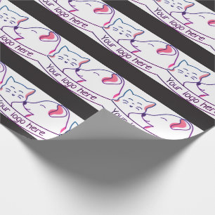Cute Kawaii Japanse esthetische kat inpakpapier 