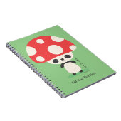 Cute Kawaii Japanse Kinoko Panda Notitieboek (Rechterzijde)