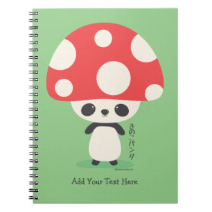 Cute Kawaii Japanse Kinoko Panda Notitieboek