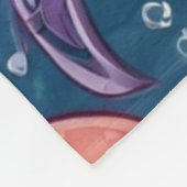 Cute Kawaii Jellyfish Fleece Deken (Hoek)