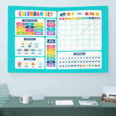 Cute Kawaii Kalender Set Spandoek (Beurs)