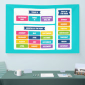 Cute Kawaii Kalender Set Spandoek (Beurs)