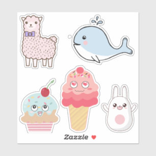 Cute Kawaii Karakters Sticker