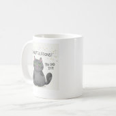 Cute Kawaii Kat Aesthetic Print Koffiemok (Voorkant links)