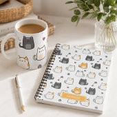 Cute Kawaii Kat Patroon Koffiemok