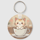 Cute Kawaii Kat Sleutelhanger | sleutelhanger-cade (Voorkant)