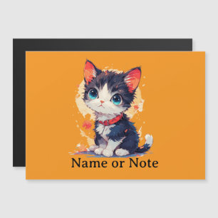 Cute Kawaii Kat voor Kat Liefhebbers Dunne Magneti Magnetische Uitnodiging