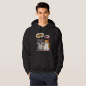 Cute Kawaii Katten Comic Zegt Wow en Hi Pullover  (Voorkant volledig)