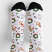 Cute Kawaii Katten & Kerst Decoratie Sokken (Top)