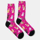 Cute Kawaii Katten & Kerst Decoratie Soks Sokken (Rechts)