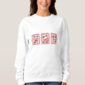 Cute Kawaii Kattenliefde Trui (Voorkant)