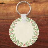 Cute Kawaii Kerst Anime Meisje Sleutelhanger (Achterkant)