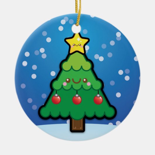 Cute Kawaii kerstboom Decoratie (Voorkant)