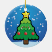 Cute Kawaii kerstboom Decoratie (Achterkant)