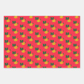Cute Kawaii Kerstmis Mango Inpakpapier Vel (Voorkant 3)
