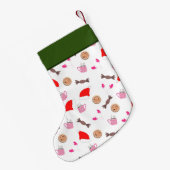 Cute Kawaii kerstpatroonopslag Kleine Kerstsok (Achterkant (Hangend))