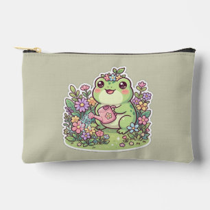 Cute Kawaii Kikker Tuinieren Bloemen Kroon Accesso Etui
