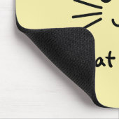 Cute Kawaii Kitten Cat Face Cat Lover Minimalist Muismat (Hoek)