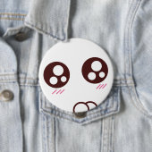 Cute Kawaii kitten emoji Ronde Button 4,0 Cm (In situ)