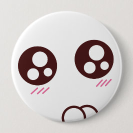 Cute Kawaii kitten emoji Ronde Button 4,0 Cm