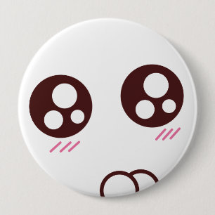 Cute Kawaii kitten emoji Ronde Button 4,0 Cm