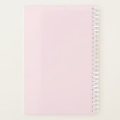 Cute Kawaii Kitten Kat Face met roze hartslag Planner (Achterkant)