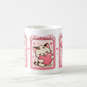 Cute Kawaii Kitten Love Mug Koffiemok (Center)