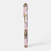 "Cute Kawaii Kitten Patroon iPhone 16 Pro Hoesje. Hoesje (Linkerkant)
