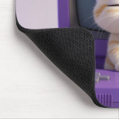 Cute Kawaii Kitten Retro Computer Muismat (Hoek)