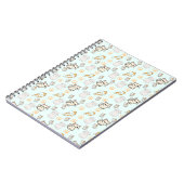 Cute Kawaii Kittens & Paws Pattern Notitieboek (Linkerzijde)