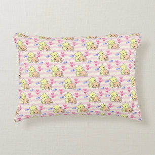 Cute Kawaii Kittens Roze Pastel Decoratie Accent Kussen