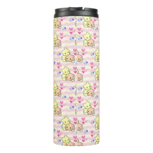 Cute Kawaii Kittens Roze Pastel Thermisch Reis Tum Thermosbeker