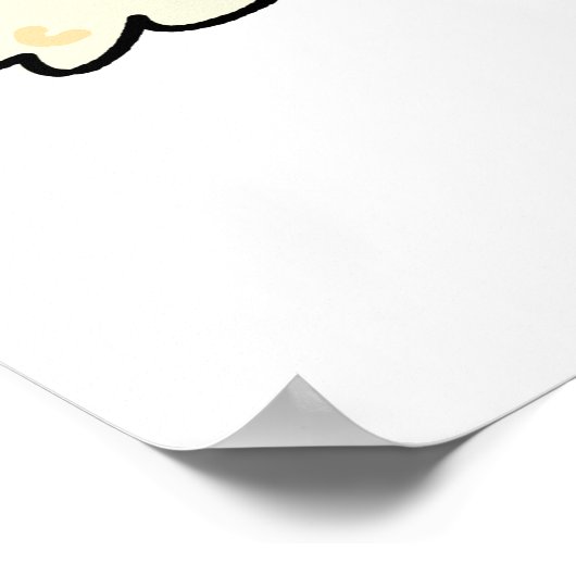 Cute Kawaii Kitty Cat Poster (Hoek)