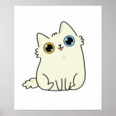 Cute Kawaii Kitty Cat Poster (Voorkant)