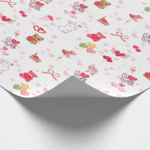 Cute Kawaii Knuffelbeer & Hartjes Valentijnsdag Wr
