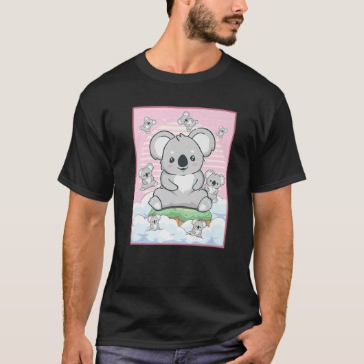 Cute Kawaii Koala Bear T-shirt (Voorkant)