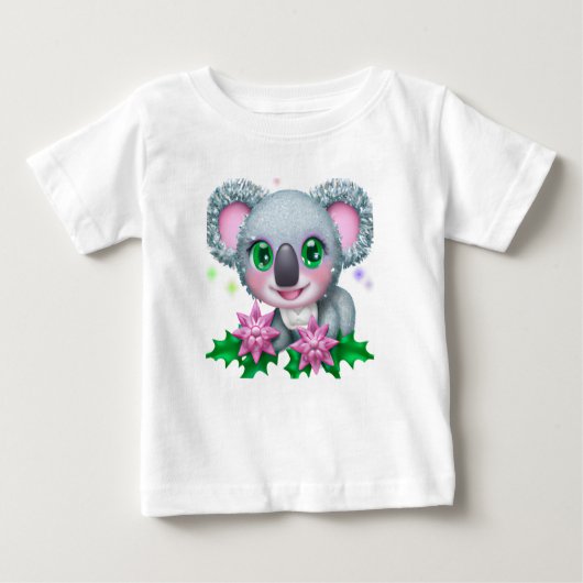 Cute Kawaii Koala Beer met bloemen (Voorkant)