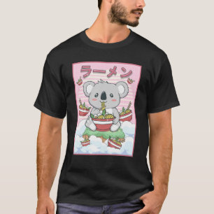 Cute Kawaii Koala Beer Ramen Noodles T-shirt