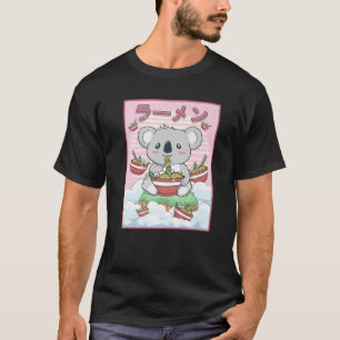 Cute Kawaii Koala Beer Ramen Noodles T-shirt