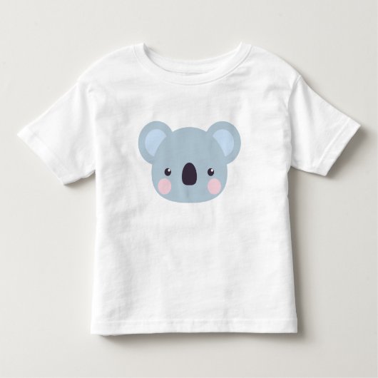 Cute Kawaii Koala Face Baby Bodysuit (Voorkant)