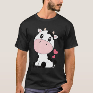 Cute Kawaii Koe Print Black White Koe Animal T-shirt