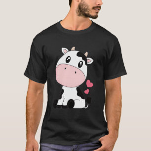 Cute Kawaii Koe Print Black White Koe Animal T-shirt