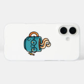 Cute Kawaii Koffiekop Draagt Leesbril Sma Case-Mate iPhone Case (Achterkant (horizontaal))
