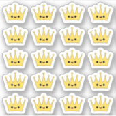 Cute Kawaii Kroon Bujo Planner Decoratie Sticker (Voorkant)