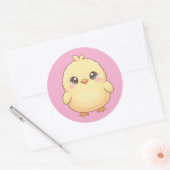 Cute Kawaii Kuiken Ronde Sticker Sheet (Envelop)